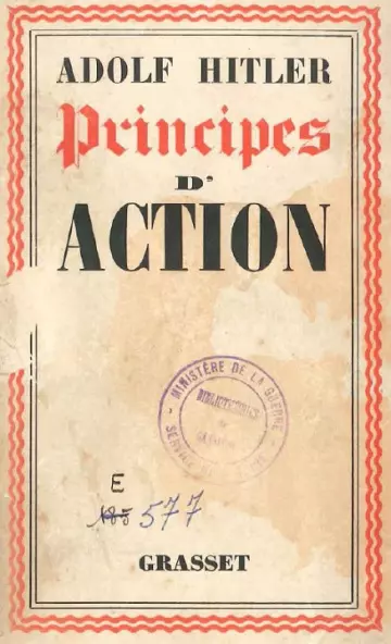 Principes d'action - Adolf Hitler